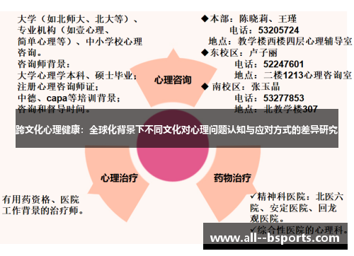 跨文化心理健康：全球化背景下不同文化对心理问题认知与应对方式的差异研究